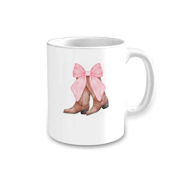 preorder CU0004 Western boot bow cup tat 5 weeks