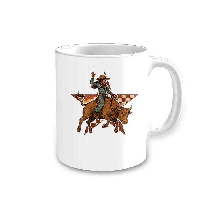 preorder CU0006 Western rodeo cow cup tat 5 weeks