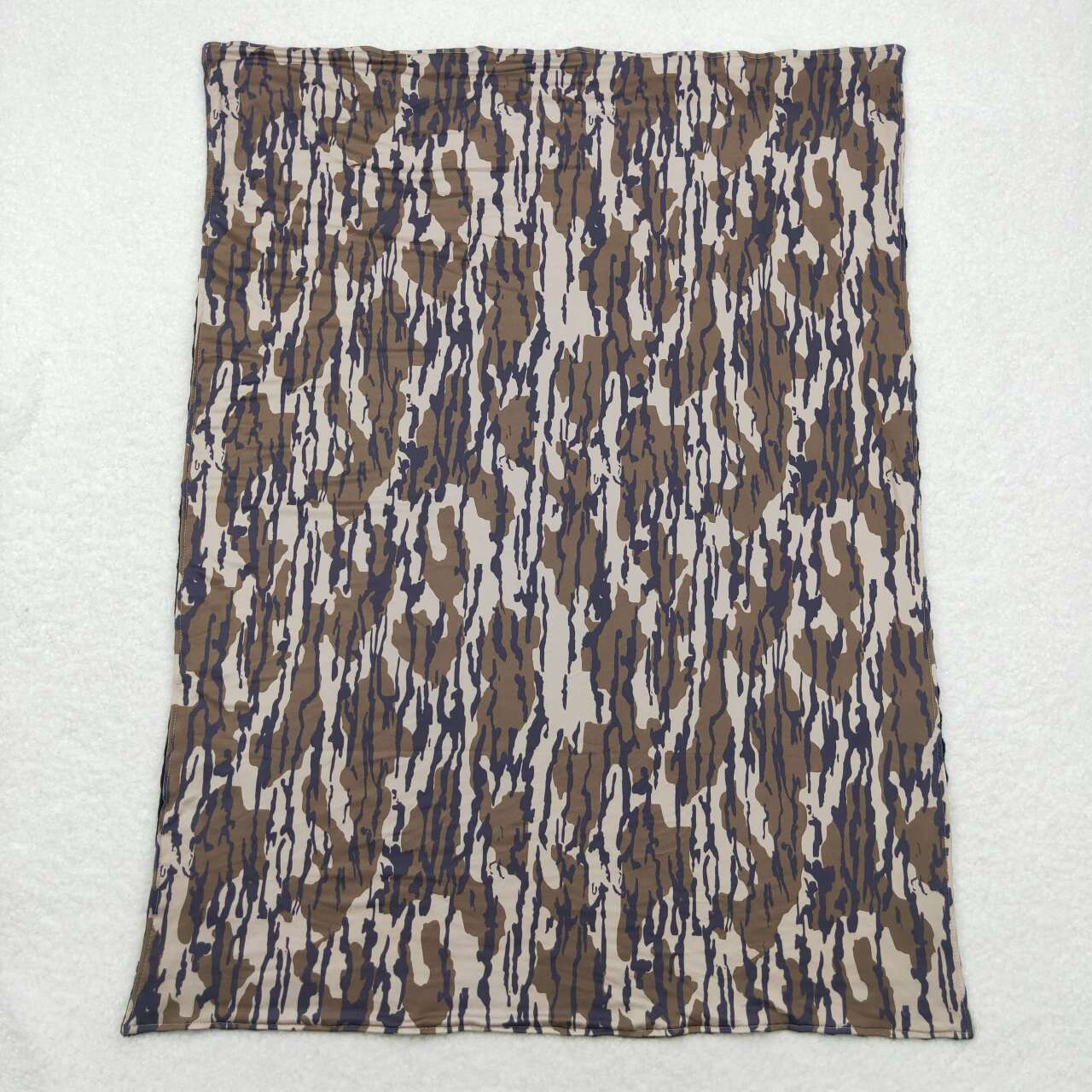 BL0147 dark green camo baby blanket