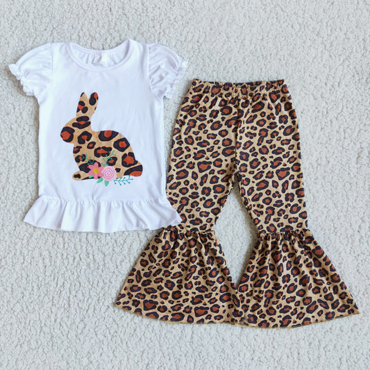 D9-20 Easter Leopard Print Rabbits Spring Outfits