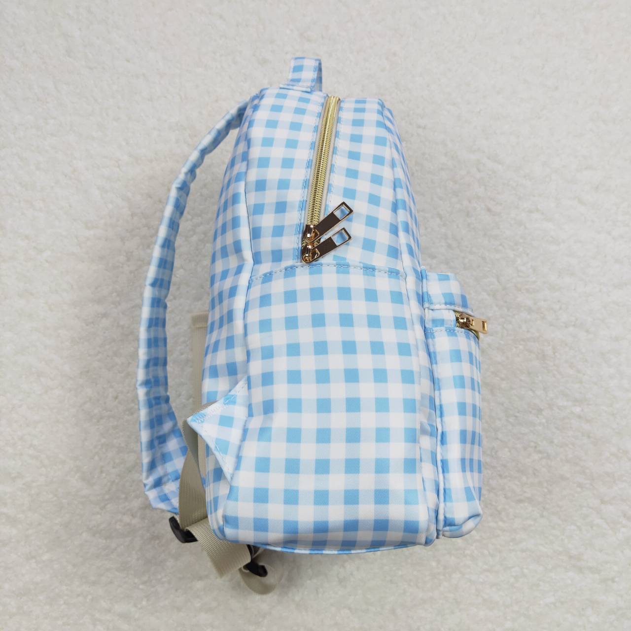 USA SHOP BA0087 Blue Checkered Bag