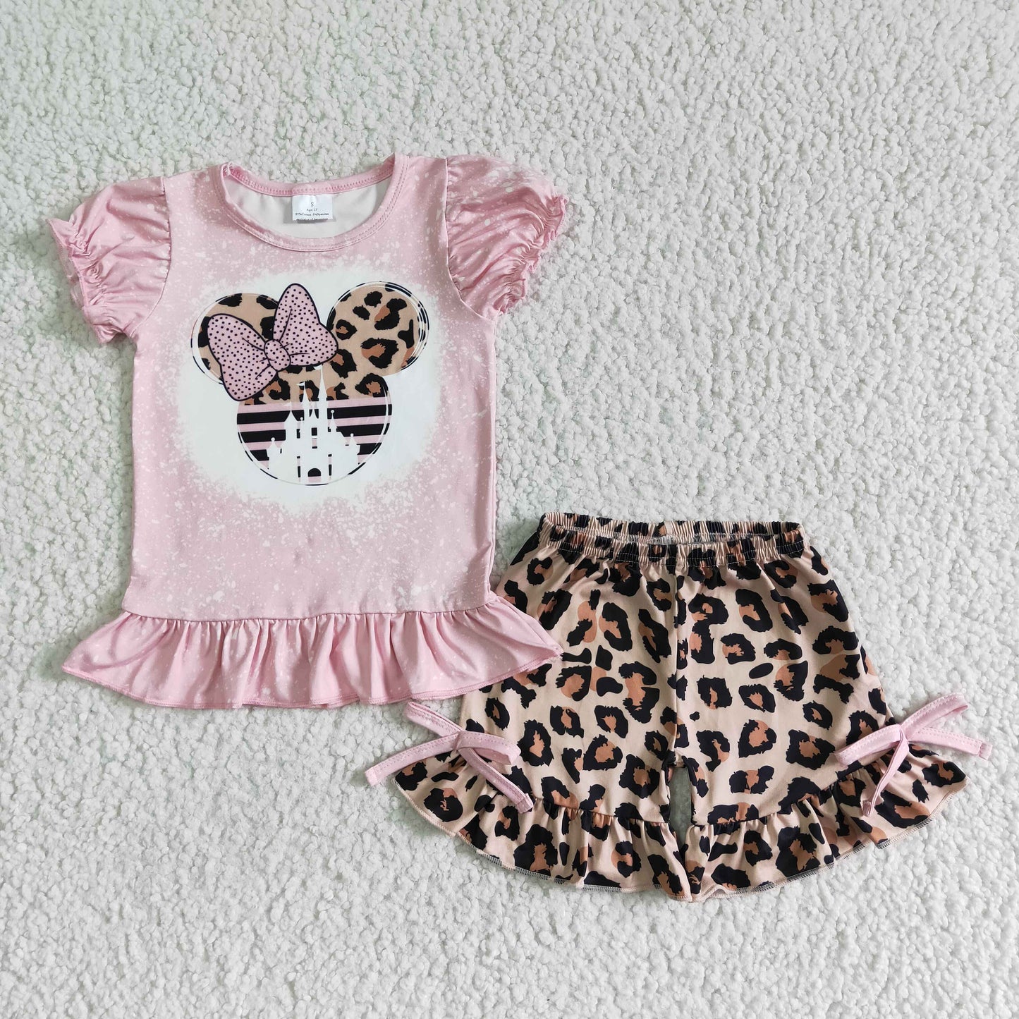 GSSO0062 Cartoon Pink Leopard Print Set