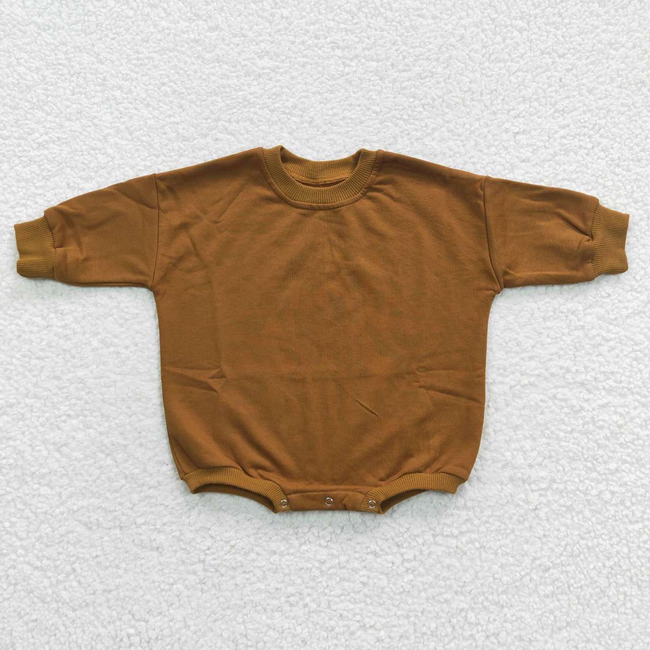 LR0316 Brown Cotton Bummies Romper