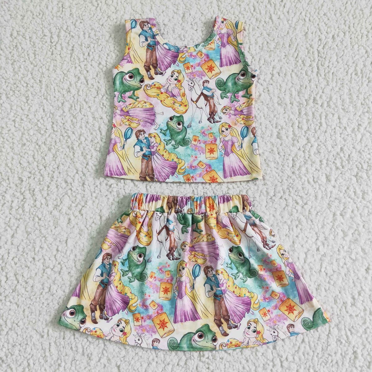 GSD0040 Cartoon Princess Sleeveless Baby Girls Skirt Dress