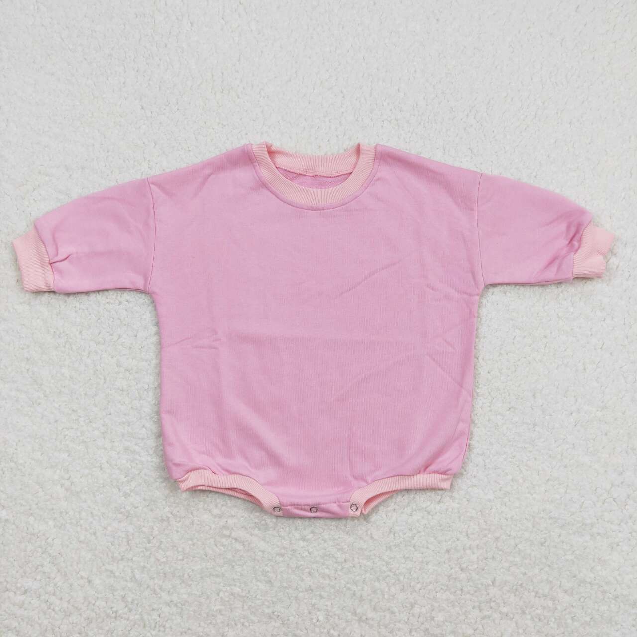 LR0915 light pink cotton Baby Kids Romper