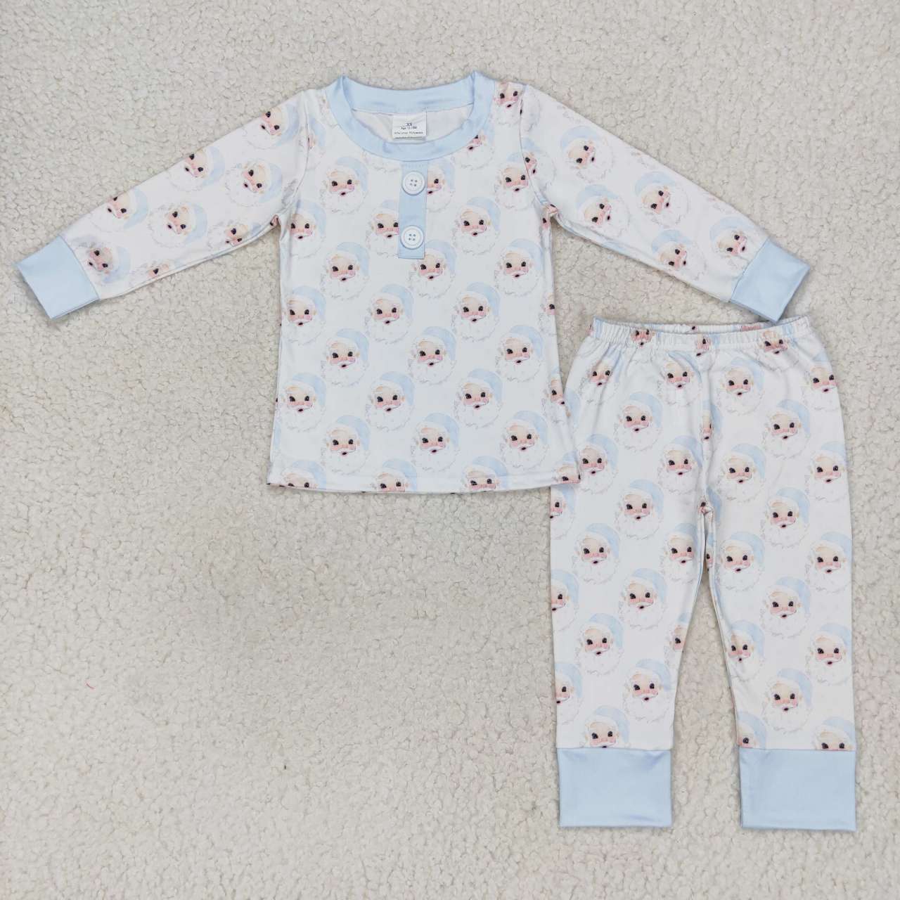 BLP0292 Christmas Santa Claus long sleeve pants boys pajamas