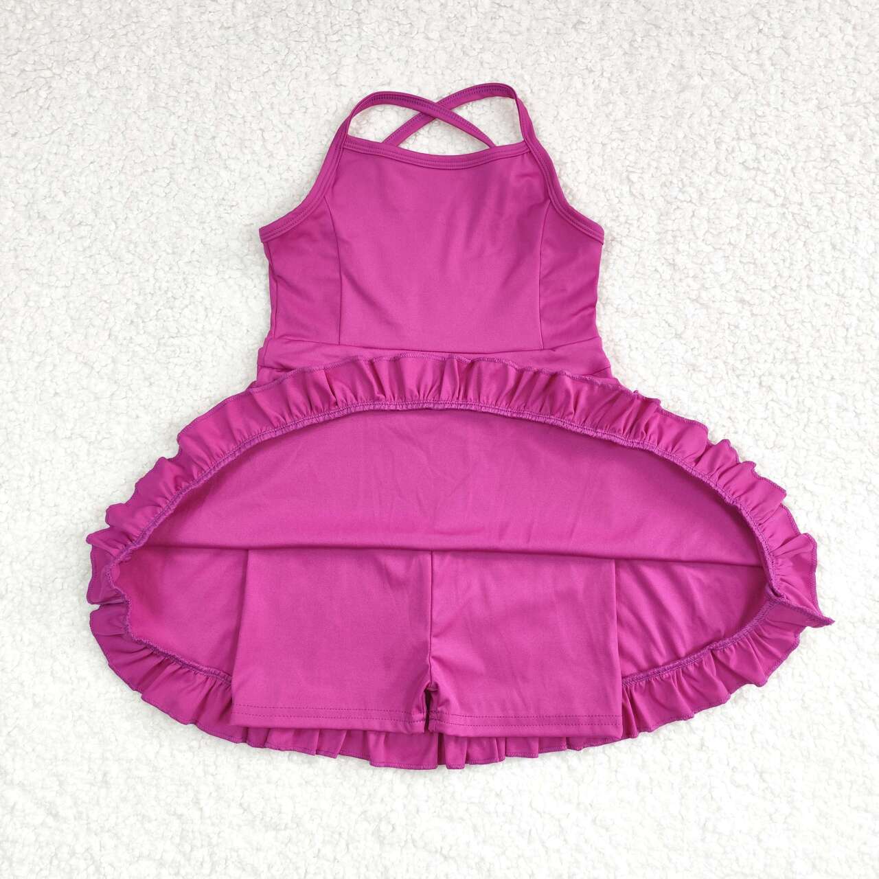 S0441 purple girls bathing swimsuit