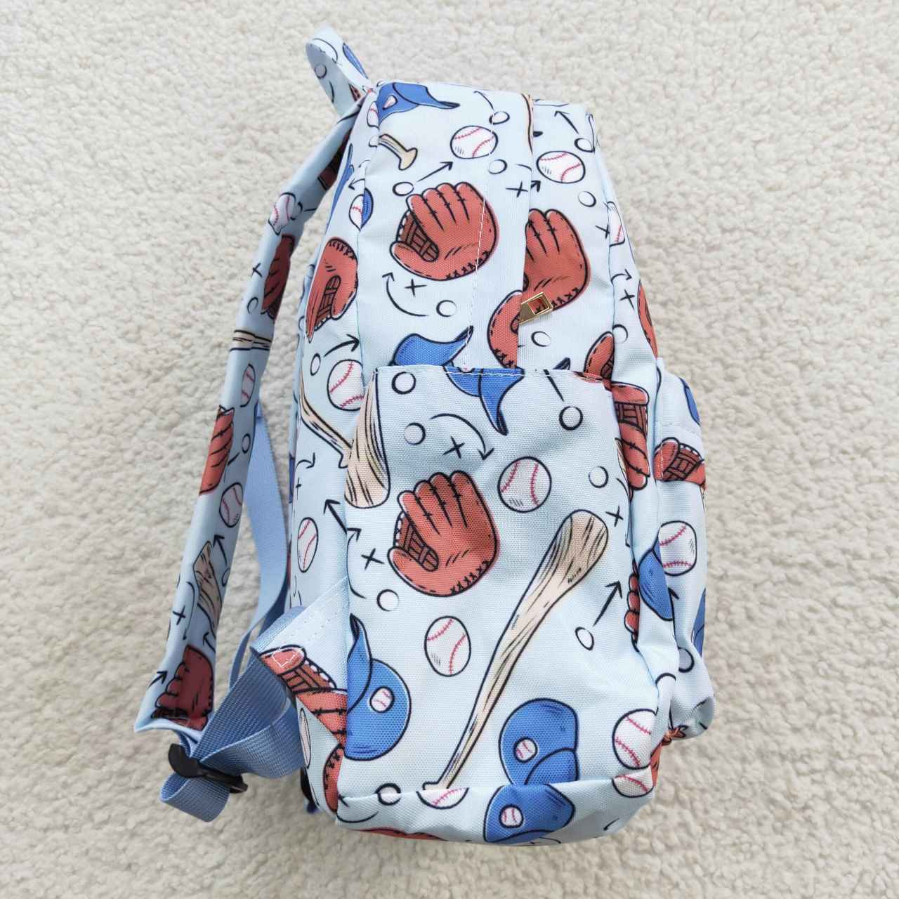 BA0075 Baseball glove blue kids bag