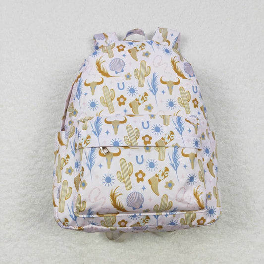 BA0156 Wester highland cow cactus boot kids bag