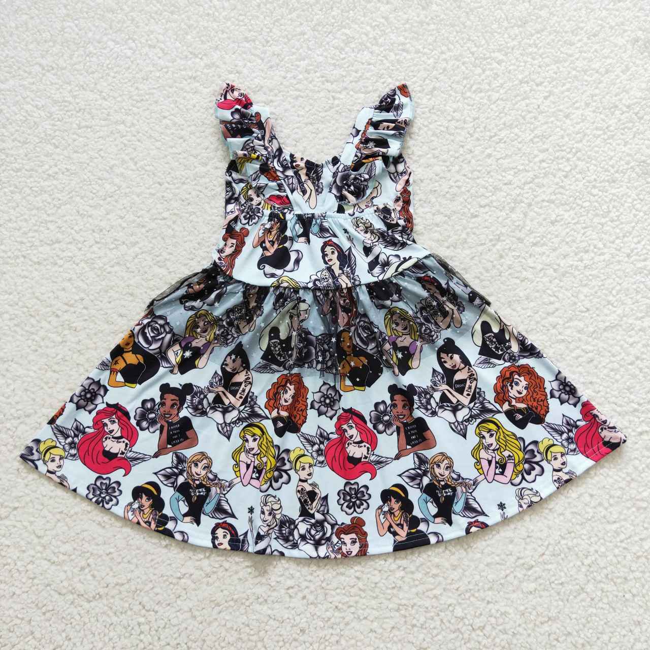 GSD0460 Halloween princess flutter sleeve girls dress