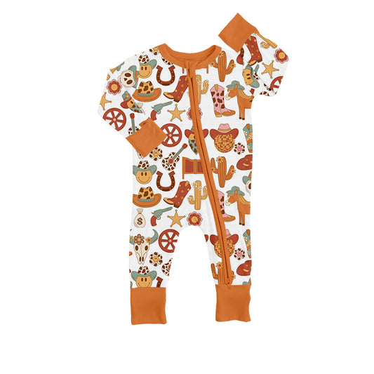 custom S 9.2 Wester boot cactus kids romper