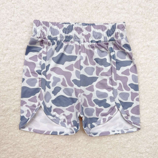 SS0361 grey camo kids shorts