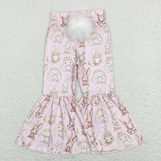 P0387 Rabbit pink pom-pom girls pants