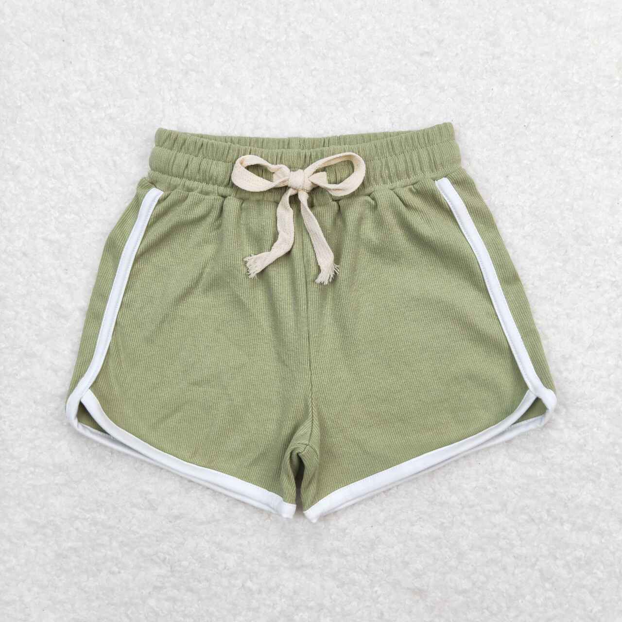 SS0324 dark green girls shorts