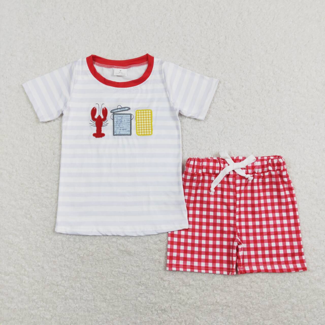 Embroidery crayfish corn set
