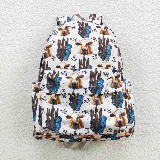 BA0067 Western cactus cow kids bag
