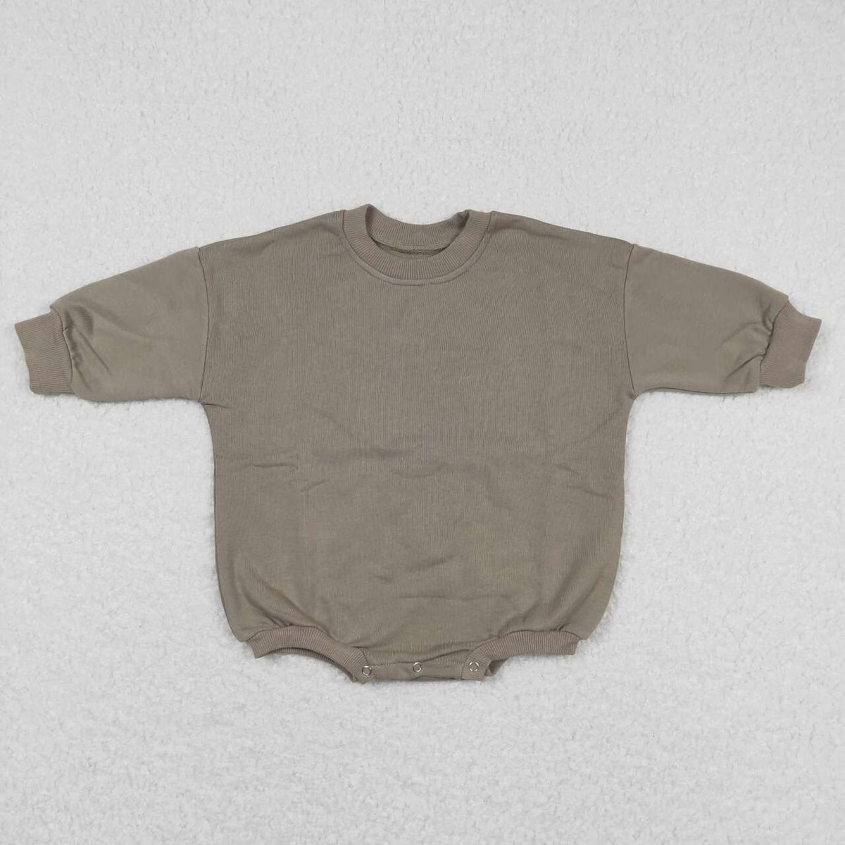 LR0917 brown grey cotton Baby Kids Romper
