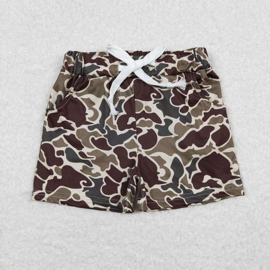 SS0202 Camo brown kids shorts