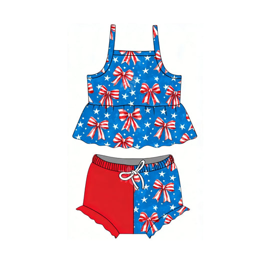 preorder GBO0509 July 4th Girls Bummies Set