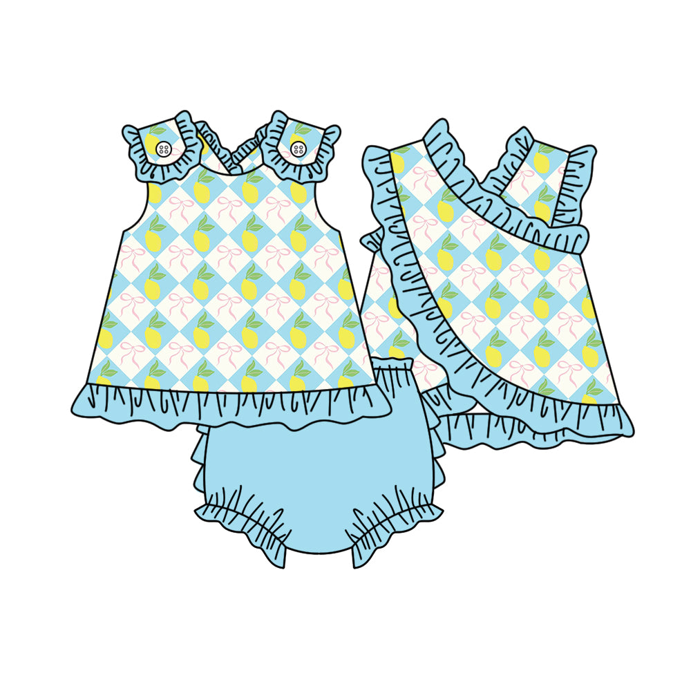 preorder GBO0521 Leomon Bows Sleeveless Girls Bummies