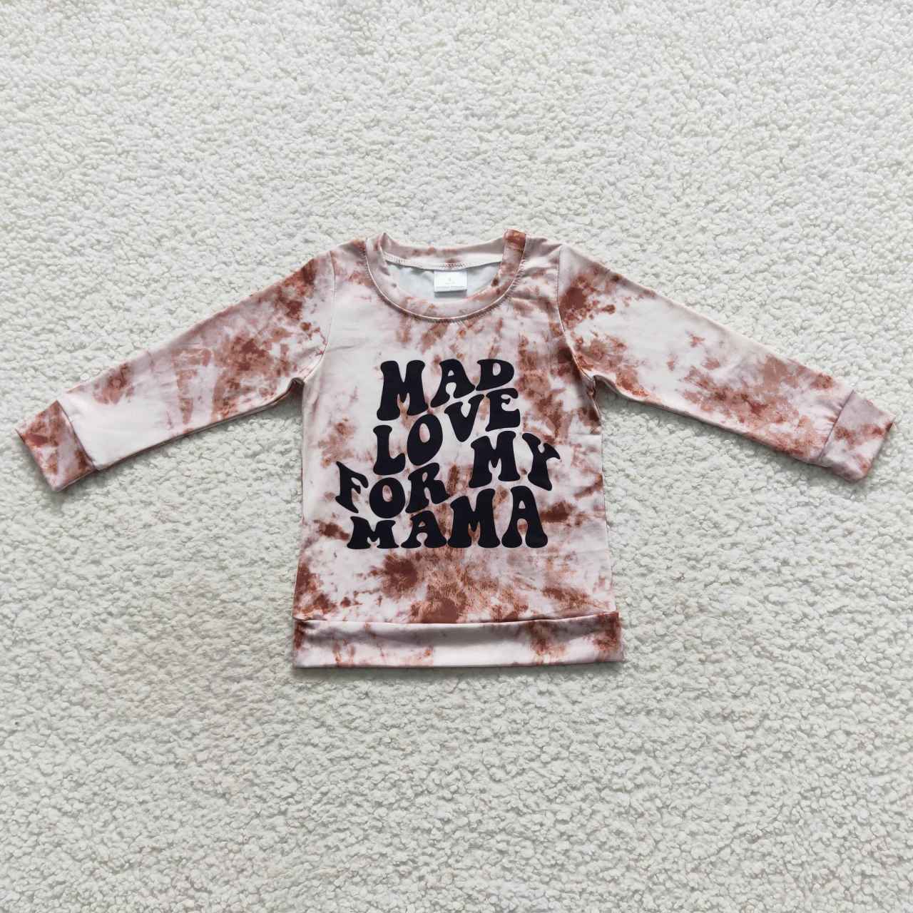 GT0279 Mad love for my mama long sleeve girls top