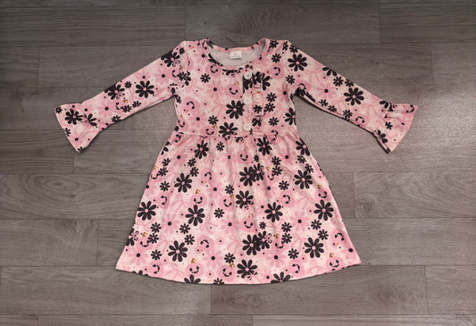 preorder Samples GLD1637 Halloween Pumpkin Long Sleeve Girls Dress