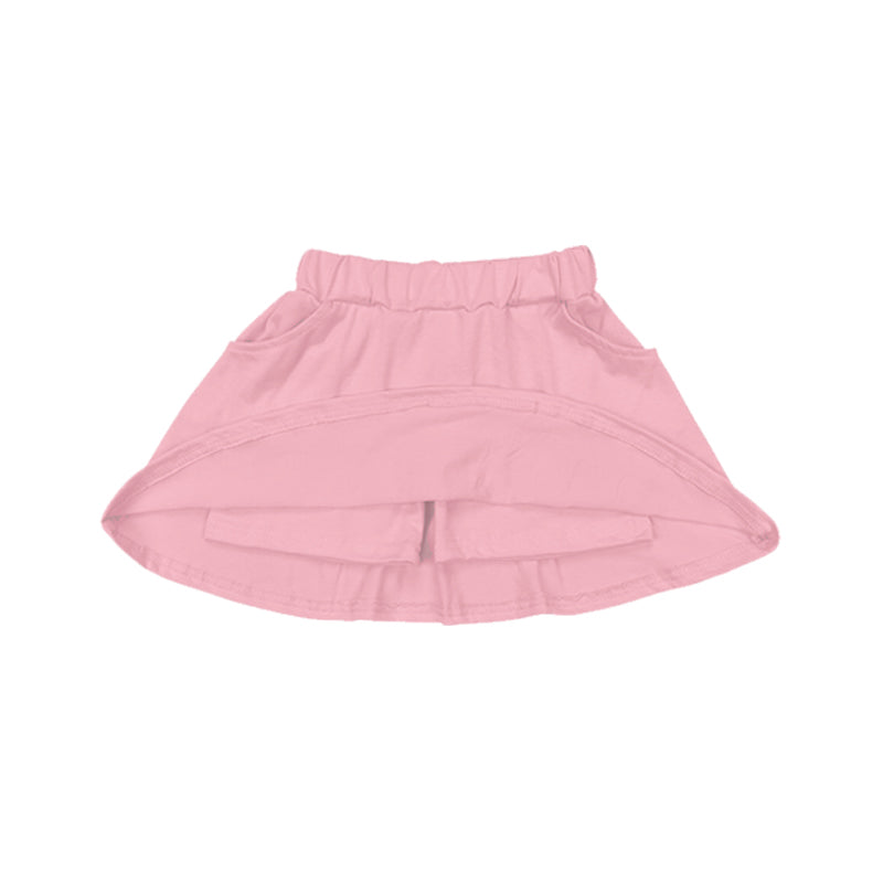 preorder GLK0095 pink skirt with shorts girls skirt