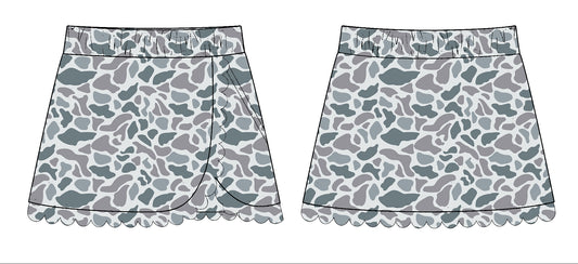 preorder GLK0173 hunting camo skorts girls skirt
