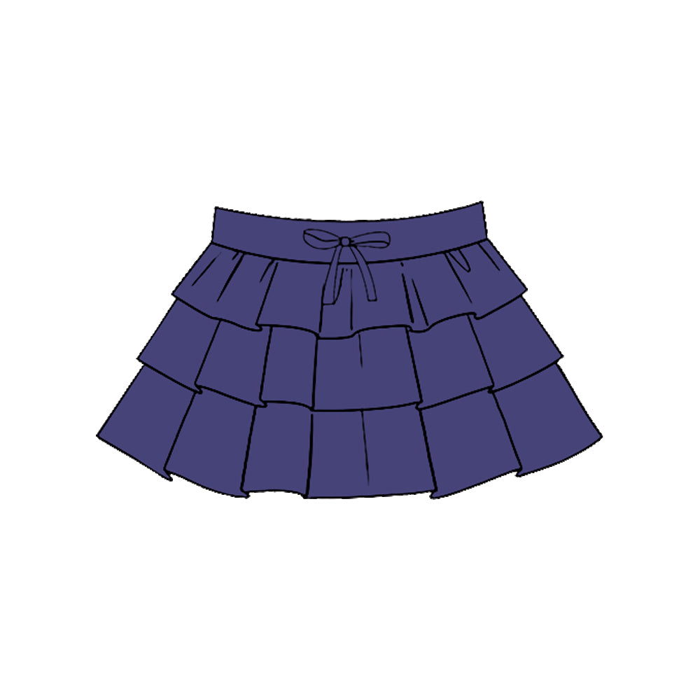 preorder GLK0200 Yoga Purple Ruffles Skorts Girls Skirts