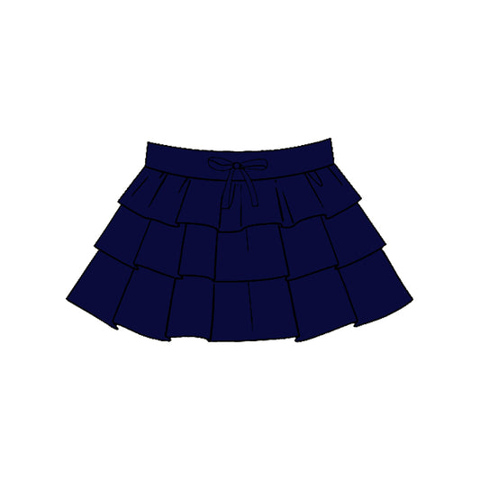 preorder GLK0206 Yoga Navy Blue Ruffles Skorts Girls Skirts