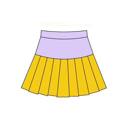 preorder GLK0210 Yoga Purple Yellow Skorts Girls Skirts
