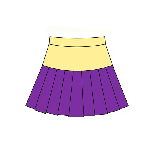 preorder GLK0211 Yoga Purple Yellow Skorts Girls Skirts