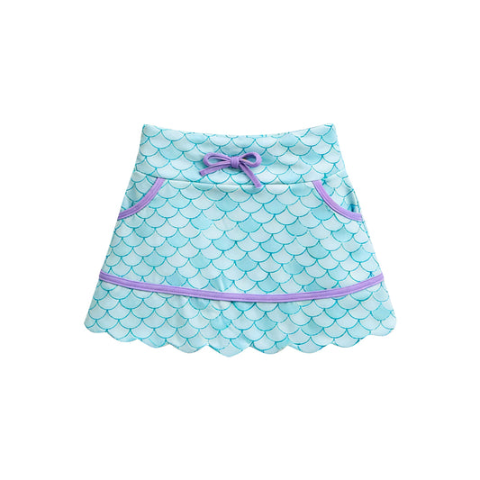 preorder GLK0240 Yoga Mermaid Skorts Girls Skirts