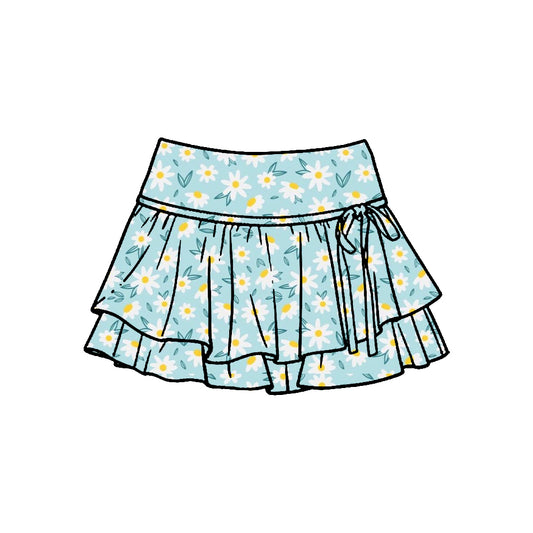 preorder GLK0245 Yoga Dasiy Flowers Skorts Girls Skirts
