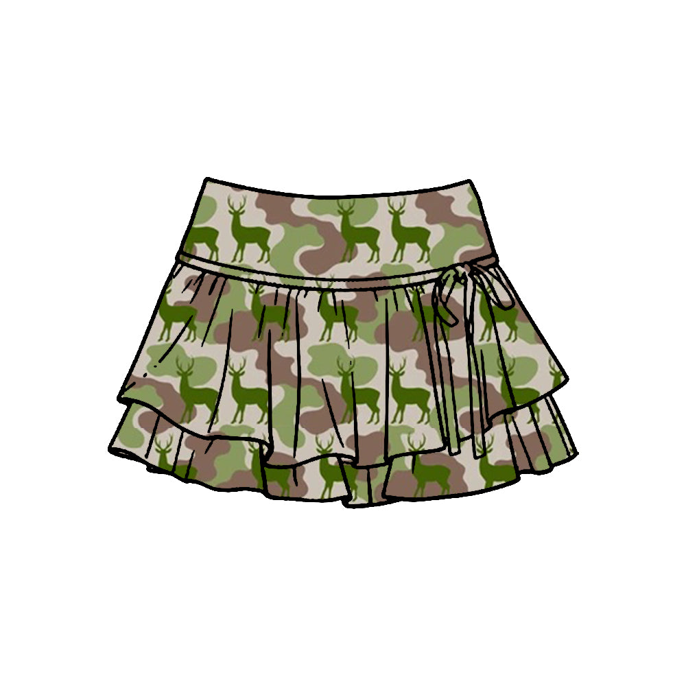preorder GLK0252 Yoga Camo Skorts Girls Skirts