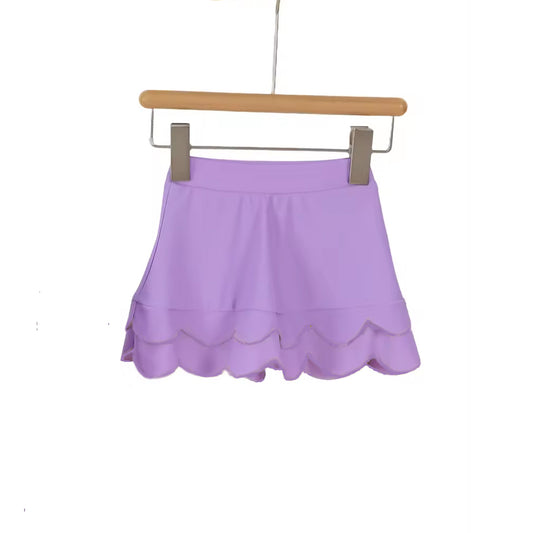 preorder GLK0264 Yoga Purple Skorts Girls Skirt