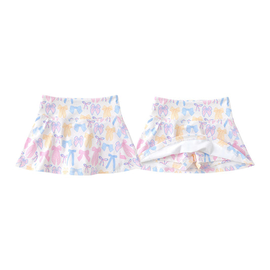 preorder GLK0269 Yoga Colorful Bows Skorts Girls Skirt