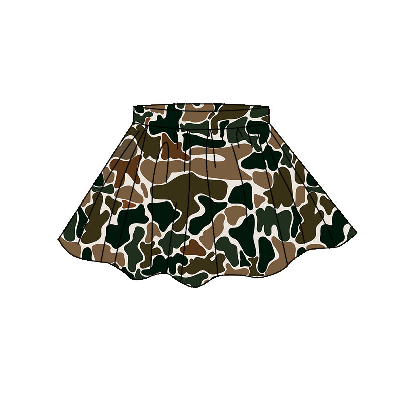 preorder GLK0271 Yoga Hunting Camo Skorts Girls Skirt