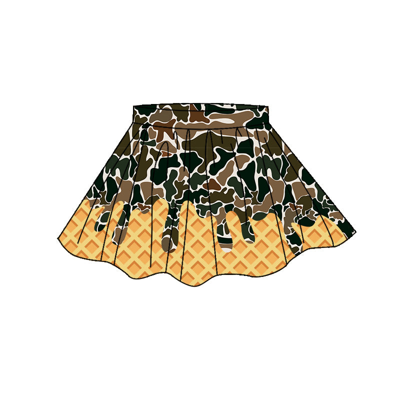preorder GLK0274 Yoga Hunting Camo Skorts Girls Skirt