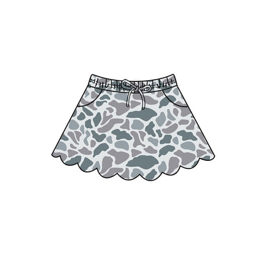preorder GLK0299 Scallop Hunting Camo Skorts Girls Skirt