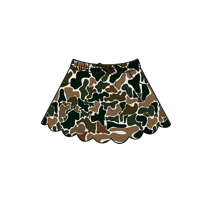 preorder GLK0300 Scallop Hunting Camo Skorts Girls Skirt