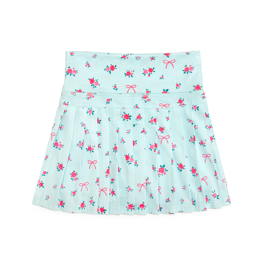 preorder GLK0307 Yoga Green Flowers Bows Girls Skorts