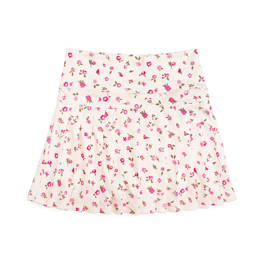 preorder GLK0308 Yoga Pink Flowers Bows Girls Skorts