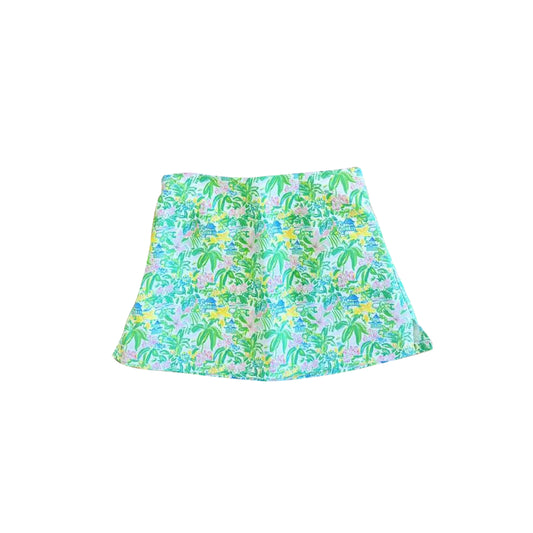 preorder GLK0311 Yoga Green Flowers Girls Skorts