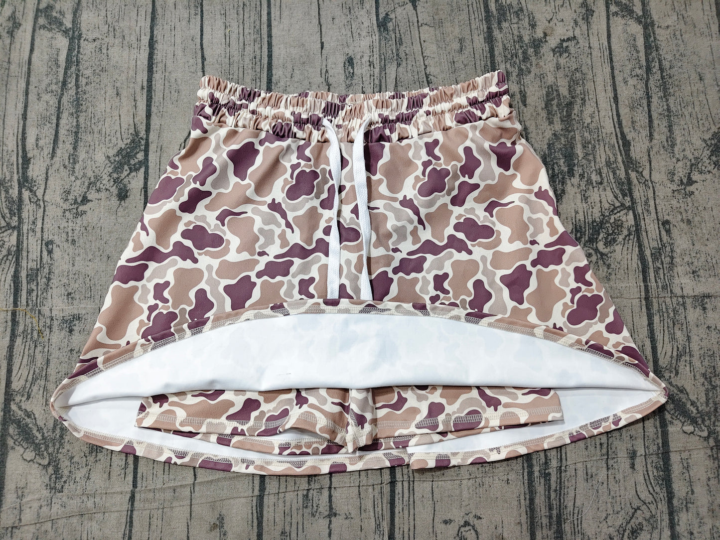 preorder Samples GLK0314 Yoga Camo Skorts Adult Women Skirt