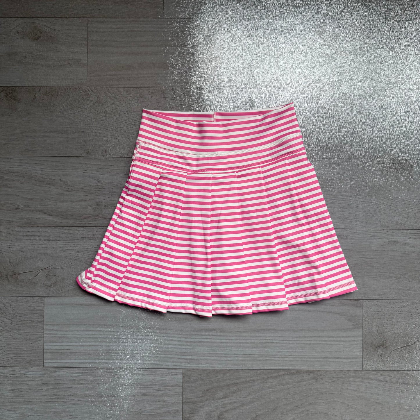 preorder Samples GLK0335 Yoga Pink Striped Skorts Girls Skirt