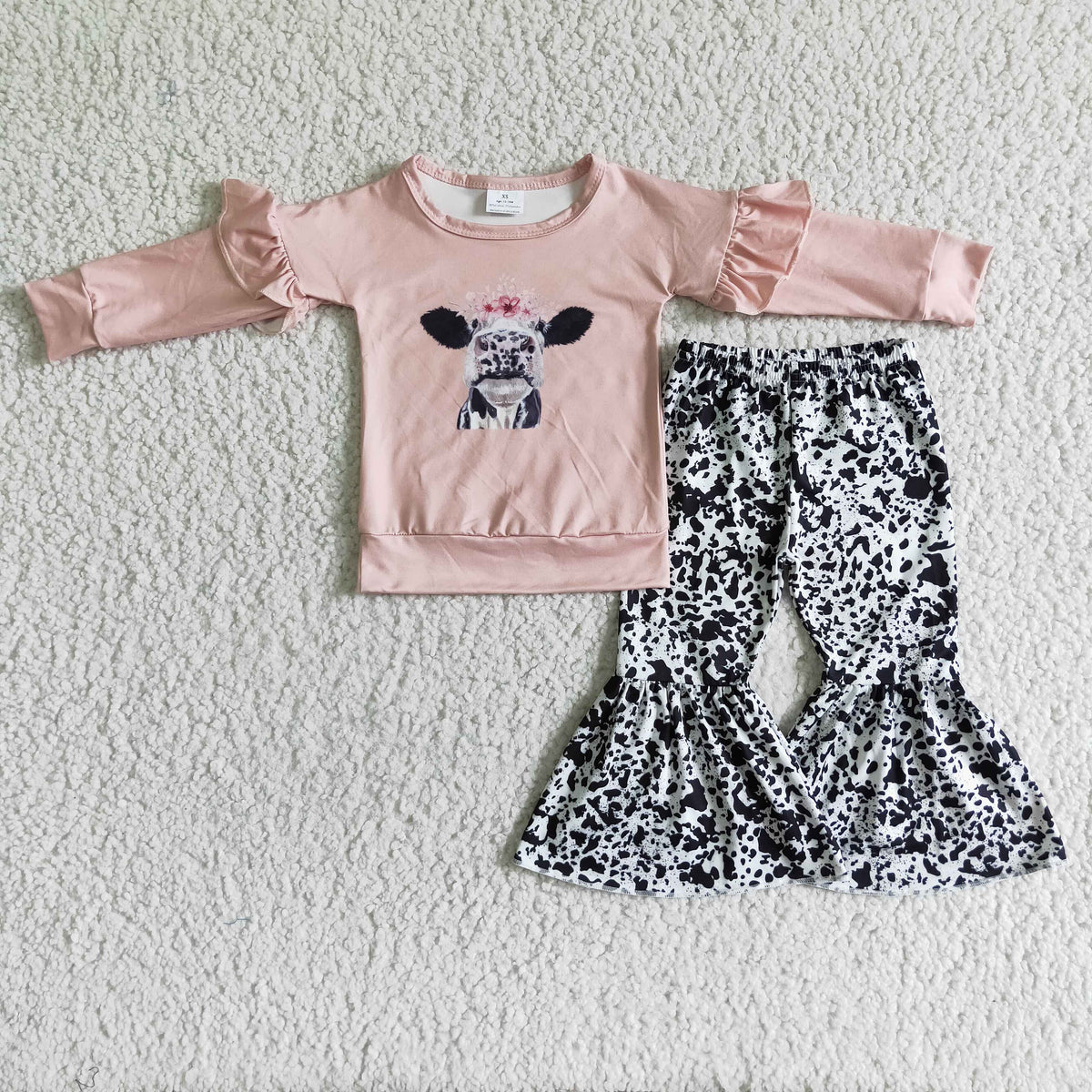 GLP0054 Cow Baby Girls Outfits