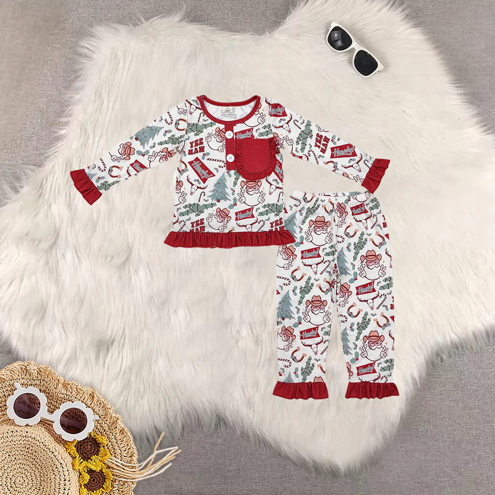 Western Christmas cactus Santa red RTS Sibling Clothes