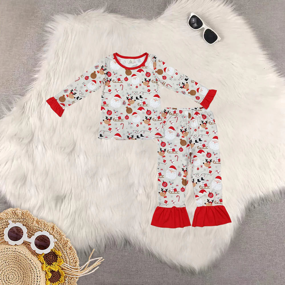 Christmas Santa deer pajamas RTS Sibling Clothes