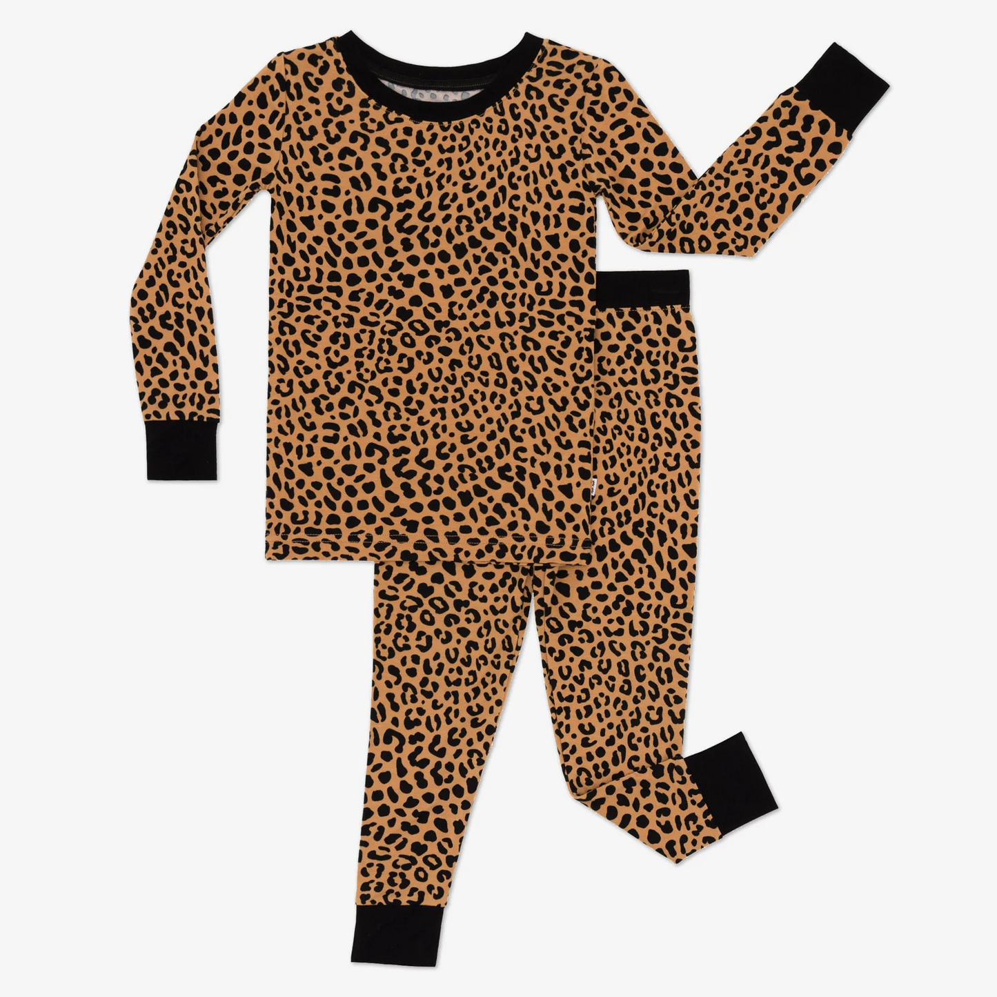 Preorder GLP2116 brown leopard long sleeve pants boys pajamas